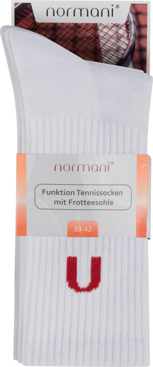 Actual product image Normani 4 function tennis socks with towelling sole - 9387 (pack of 4, 43 - 46)