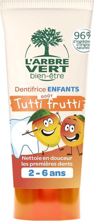 L'arbre vert Ökologische Zahnpasta Kinder mit Tutti Frutti Geschmack (50 ml)