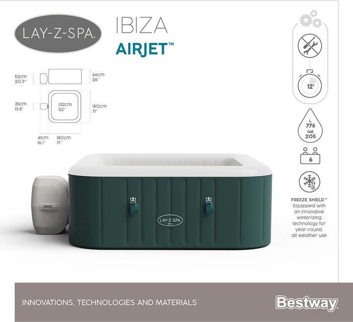 Image du produit Bestway Lay-Z-Spa Ibiza AirJet (6 pers.)