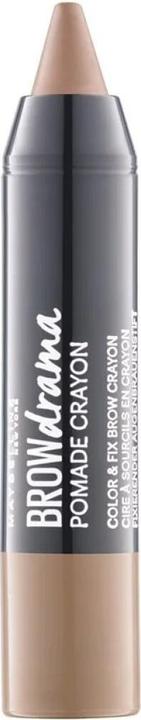 Actual product image Maybelline New York Maybelline Brow Drama Pomade Crayon Eyebrow Pencil - 1 Dark Blonde (Dark Blonde)