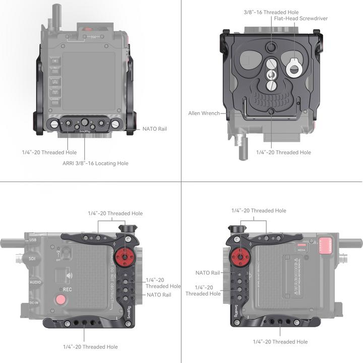 Actual product image SmallRig Basic Cage Kit for RED KOMODO / KOMODO-X 4110 (Cage)