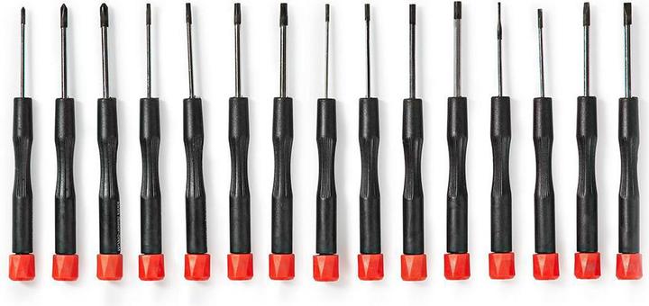 Produktbild Nedis Präzisions-Schraubendreher-Set | 3x PH / 4x Flat / 4x Hex / 4x Tx (Schlitz, 6-Kant, Kreuzschlitz, Torx (TX))
