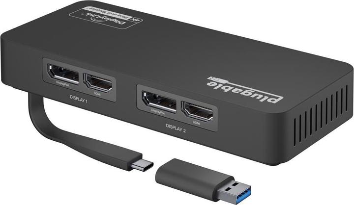 Image du produit Plugable Adaptateur double écran DP & HDMI