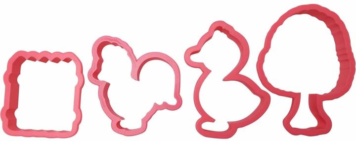 Produktbild Cut my Cookies Ausstecher Bauernhof Set mit Hahn und Ente