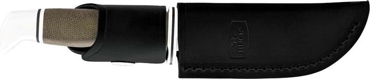 Immagine prodotto Buck SKINNER PRO 103, acciaio S35VN, inossidabile, micarta di lino, fodero in pelle (10.20 cm)