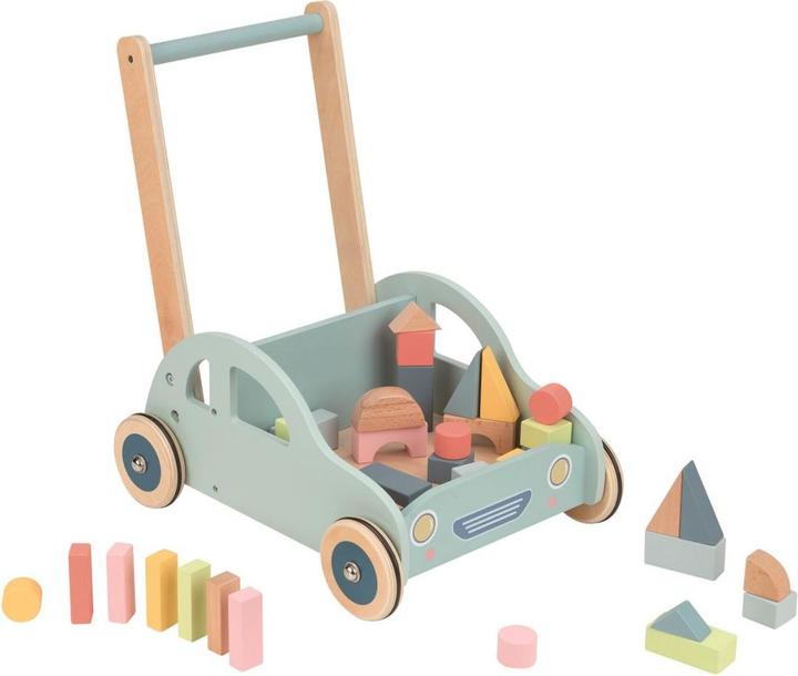 Actual product image Spielba Baby Walker car with building blocks