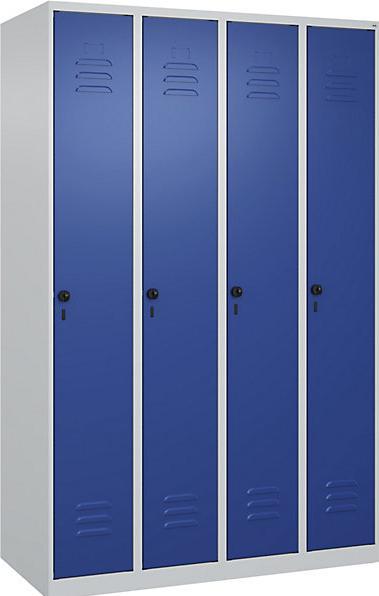 Produktbild C+P CP Locker Classic Plus hellgrau, enzianblau 080000-40-S10003, 4 Schränke 120,0 x 50,0 x 185,0 c (120 cm, 185 cm)