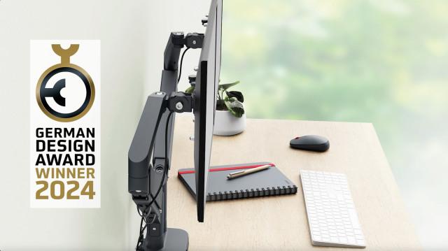Produktbild Leitz Ergo Platzsparender Dual Monitorarm (Tisch, 32")