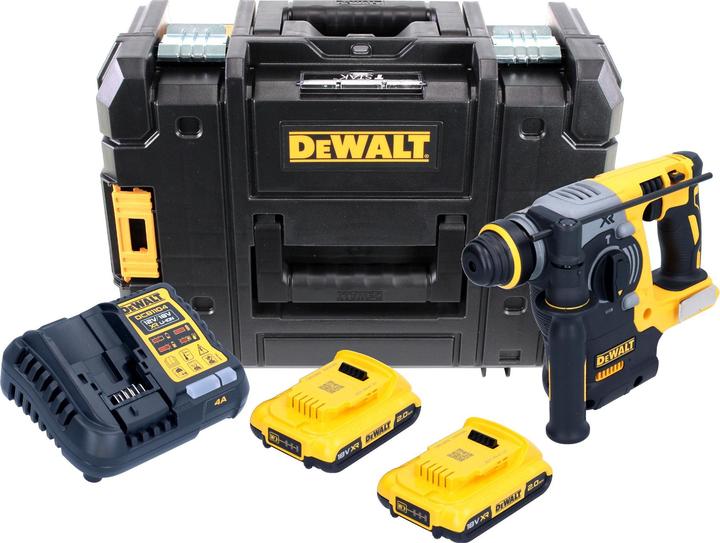 Produktbild DeWalt DCH 273 D2 Akku Kombihammer 18V 2,1J SDS-Plus Brushless + 2x Akku 2,0Ah + Ladegerät + TSTAK (Akkubetrieb)