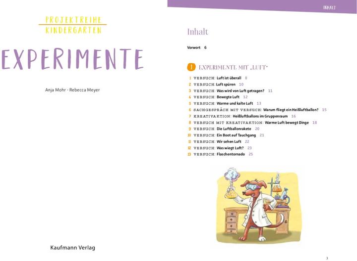 Produktbild Projektreihe Kindergarten Experimente