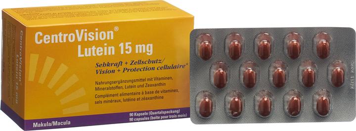 Immagine prodotto CentroVision Lutein 15 mg (90 Pezzo/i, Pillole, 115 g)