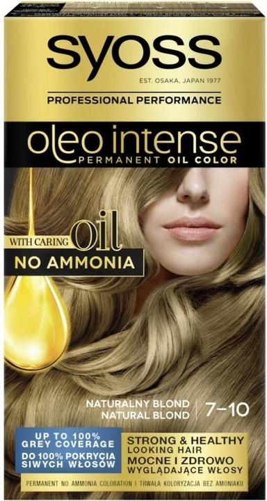 Actual product image Syoss Oleo Intense Hair Dye 7-10 Natural For light hair (7-10 Natural)