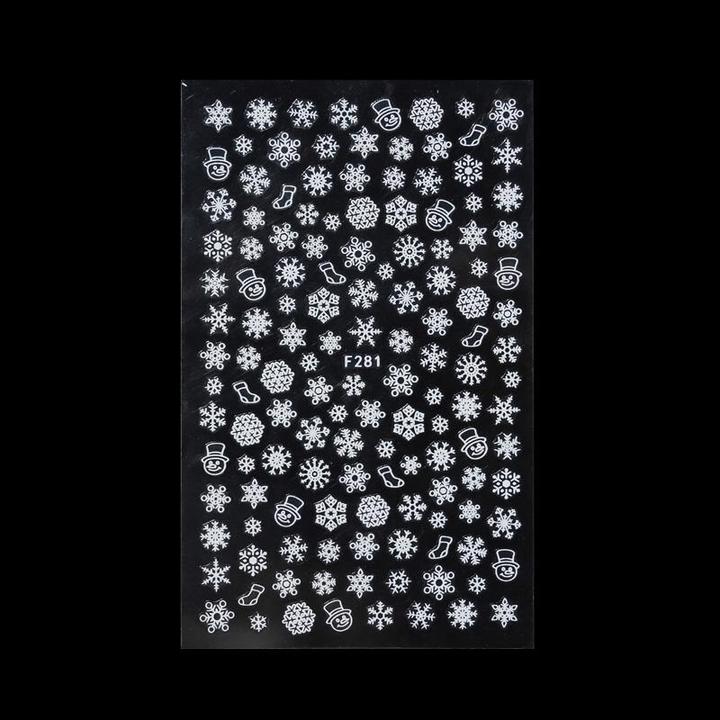 Produktbild BrillBird Nail sticker (F-281) - Christmas