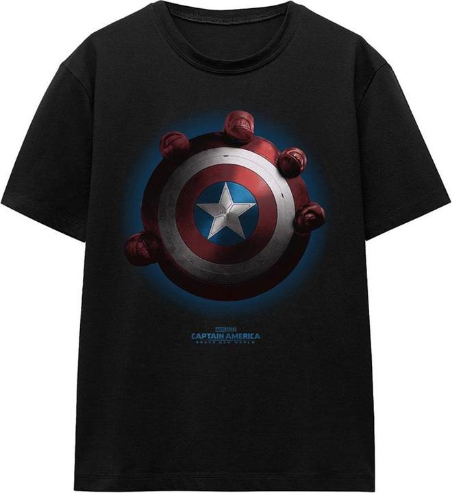 Actual product image Captain America Unisex Adult Red Hulk Shield T-Shirt (M)