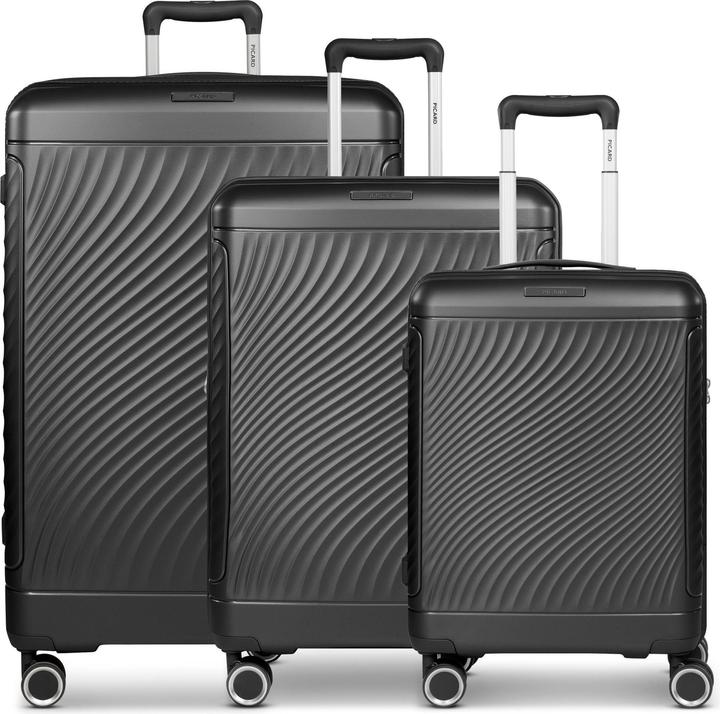 Picard Vienna 4 Rollen Kofferset 3-teilig mit Dehnfalte (195 l, XL (ab 115l))
