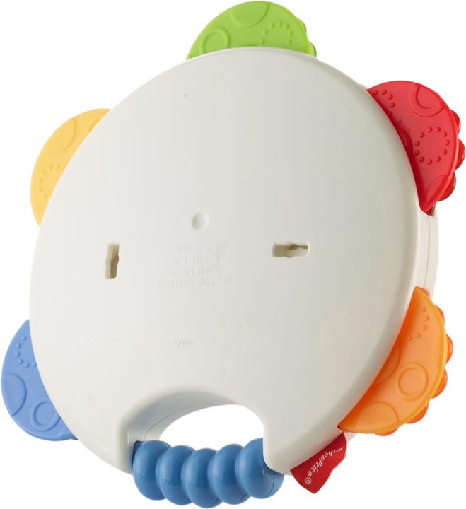 Image du produit Fisher-Price Mon Premier Tambourin - Jouet d'éveil - 3 mois et + (Français, Italien, Anglais, Espagnol, Finlandais, Néerlandais, Grec, Allemand)