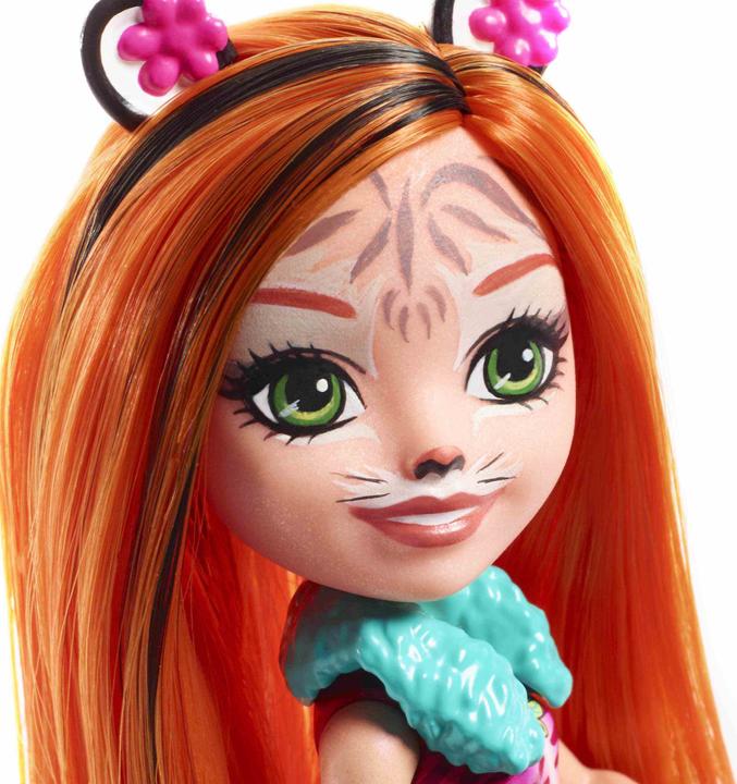 Actual product image Enchantimals Tanzie Tiger Doll & Tuft Figure