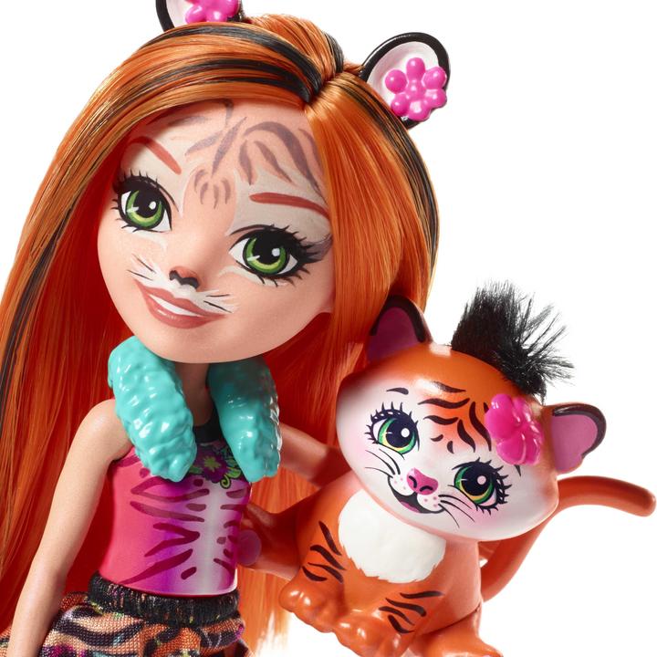 Actual product image Enchantimals Tanzie Tiger Doll & Tuft Figure