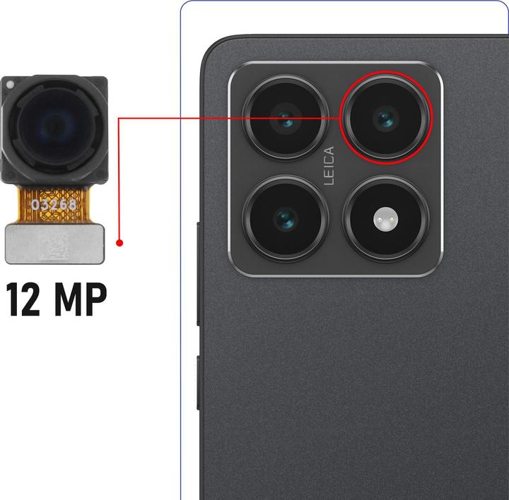 Actual product image Relife Rückkamera für Xiaomi 14T / Xiaomi 14T Pro (Xiaomi 14T Pro)