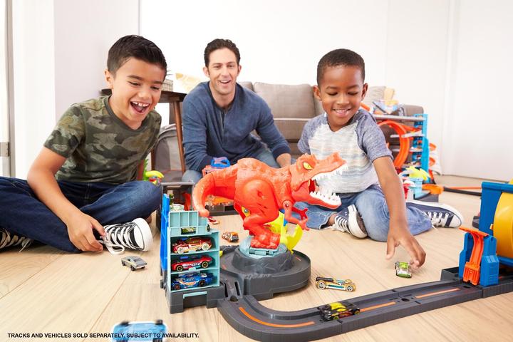 Image du produit Hot Wheels City T-Rex En Furie - Coffret Petites Voitures - 5 ans et +