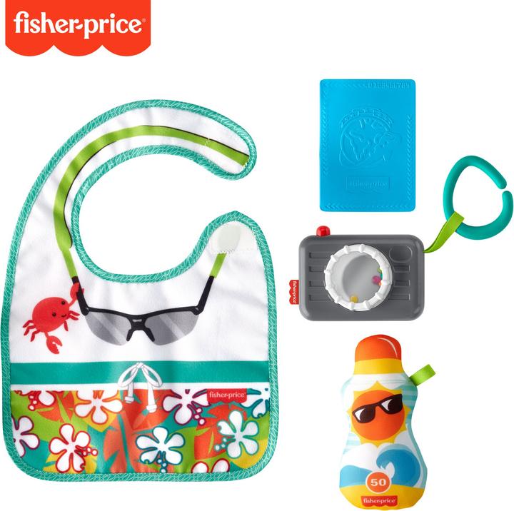 Produktbild Fisher-Price Reisespass Rassel- und Knisterset