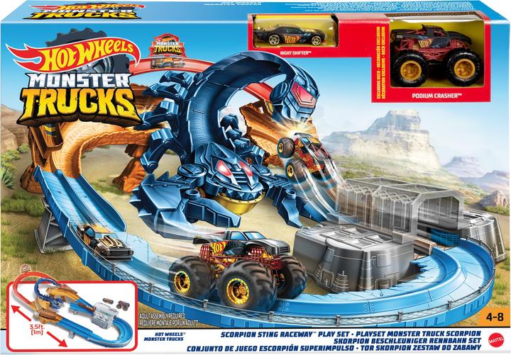 Actual product image Hot Wheels Monster Truck Scorpion Sting Raceway