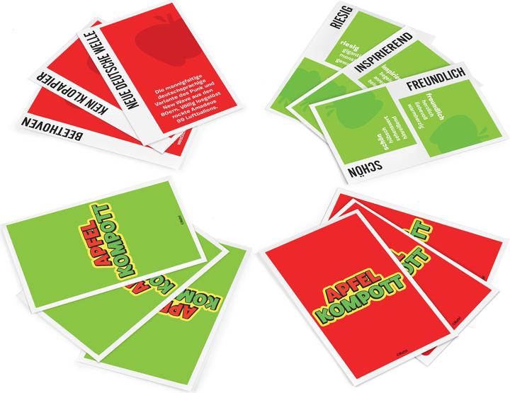 Actual product image Mattel Games Apples to Apples Party in a Box (German)
