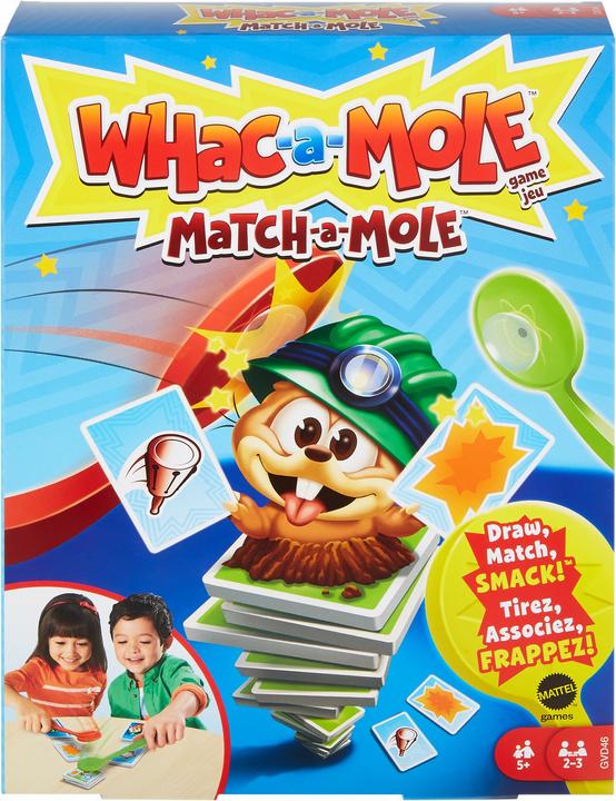 Produktbild Mattel Games Hau den Maulwurf. Kartenklatsche (Englisch, Französisch, Deutsch)