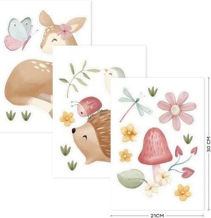 Actual product image Little Dutch Wandaufkleber Fairy Garden 3 Bögen