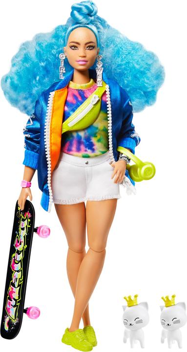 Barbie Extra Doll - Blaues Afro-Haar