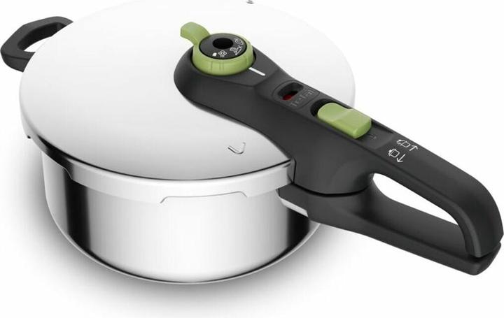 Immagine prodotto Tefal Pentola a pressione trendy da 4 l senza cestello moringa green (Cucina a vapore, Acciaio inossidabile)