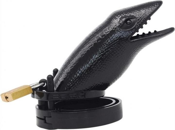 Actual product image CockLock Penis Chastity Cage "Crocodile
