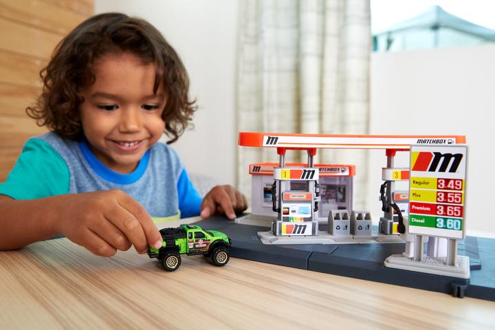 Image du produit Matchbox Playset Station Essence - Circuit / Petite Voiture - Dès 3 ans