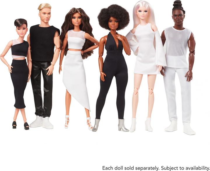 Productafbeelding Barbie Signature Looks Doll: Curvy (brunette).