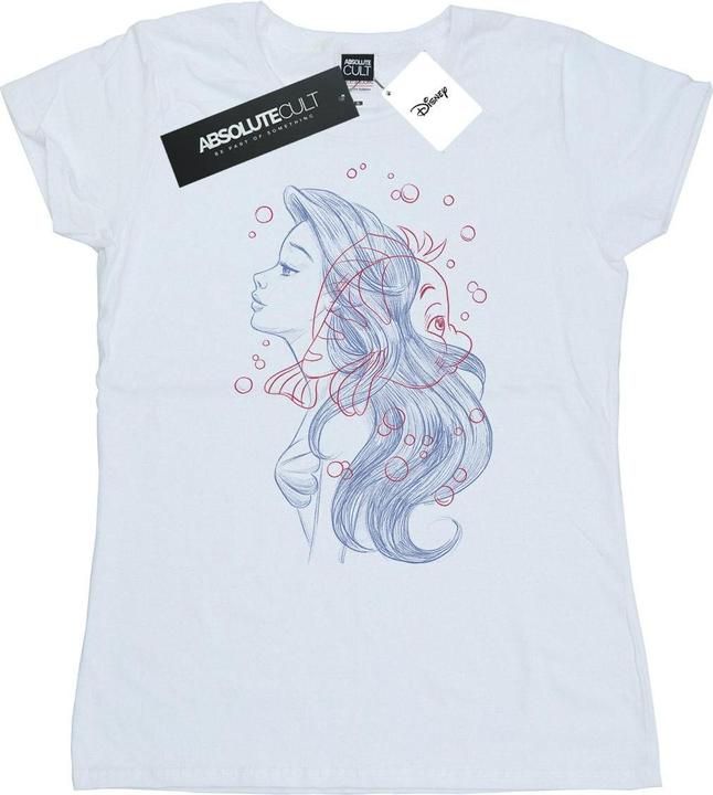 Disney Ariel Flounder Sketch TShirt (XXL)
