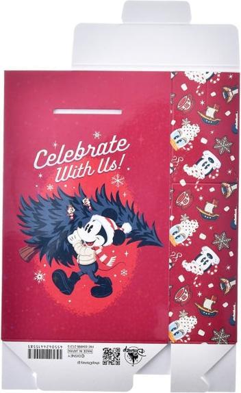 Actual product image Disney Mickey & Minnie gift bag box type (XS) Christmas (Gift box)