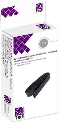 Tru Components 8435128 Schrumpfschlauch ohne Kleber Schwarz 12 mm Schrumpfrate 2 1 1 (1 x)