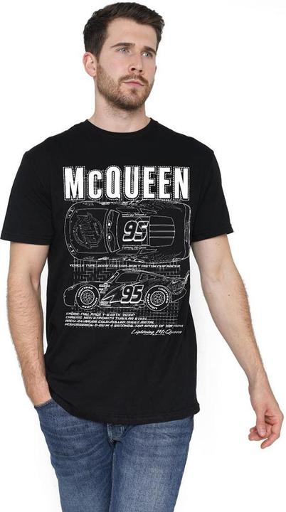 Immagine prodotto Cars Maglietta Saetta Mcqueen Outline Uomo (4XL)