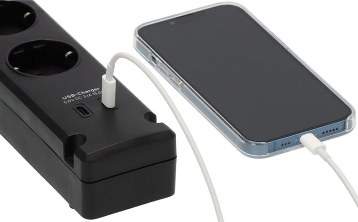 Actual product image Brennenstuhl 1150660415 Multiple socket outlet with switch Black earthing contact 1 S (5 x, CEE 7/3, 3 m)