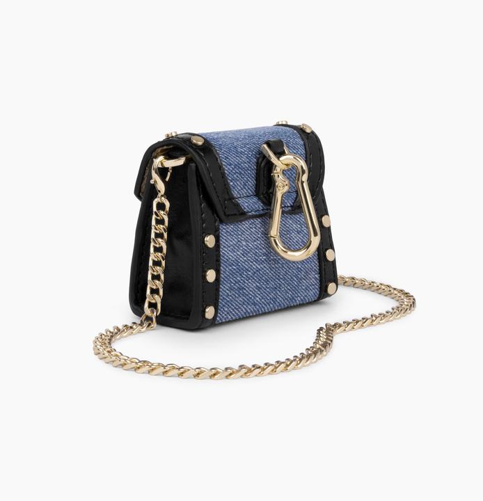 Productafbeelding iDeal Of Sweden AirPods Mini Tas Paloma Herwerkt Denim (Koptelefoon tas)
