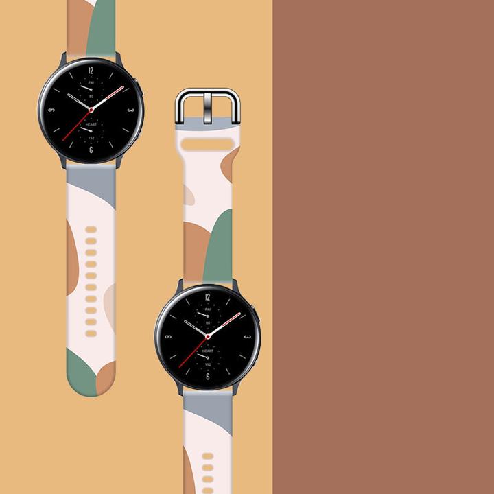 Image du produit Hurtel Strap Moro Band For Samsung Galaxy Watch 46mm Silicone Strap Watch Bracelet Pattern 11 (Silicone)