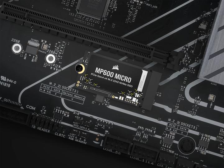 Actual product image Corsair MP600 Micro (1000 GB, M.2 2242)