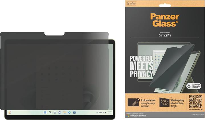 Produktbild PanzerGlass Privacy (1 Stück, Microsoft Surface Pro 9, Microsoft Surface Pro 8, Microsoft Surface Pro X)