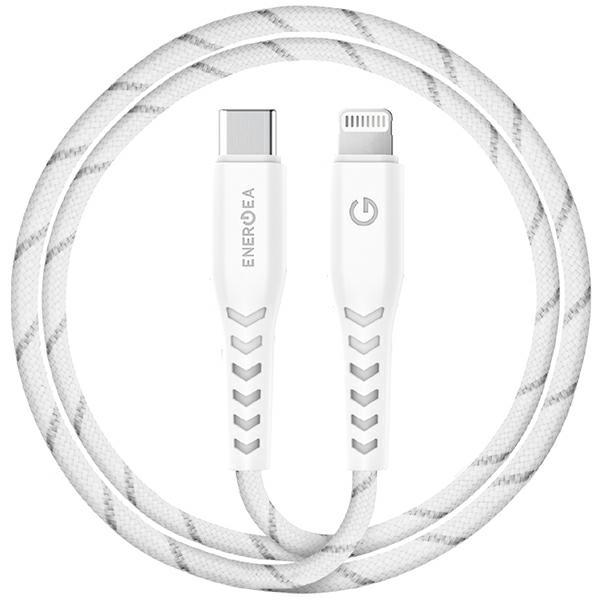 Actual product image Energea cable Nyloflex USB-C - Lightning C94 MFI 1.5m biały/white (1.50 m, USB 3.2 Gen 1)