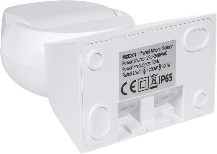 Produktbild Maclean Infrared motion detector PIR modern range 12 m Color white IP65 Energy MCE201W (12 m)