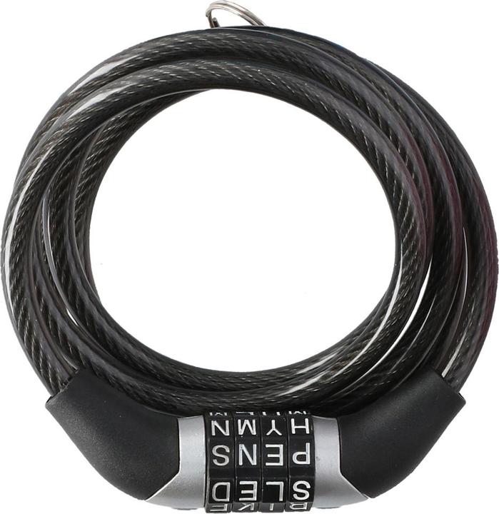 Actual product image Dunlop Bicycle lock with letter code (120 cm)