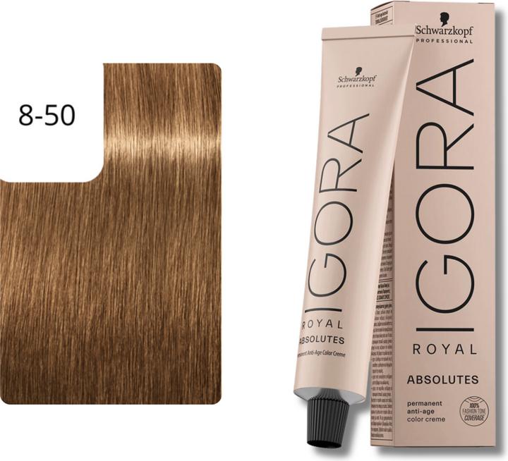 Image du produit Schwarzkopf Professional Igora Royal - 8-50 blond clair doré naturel (Blond, Or)
