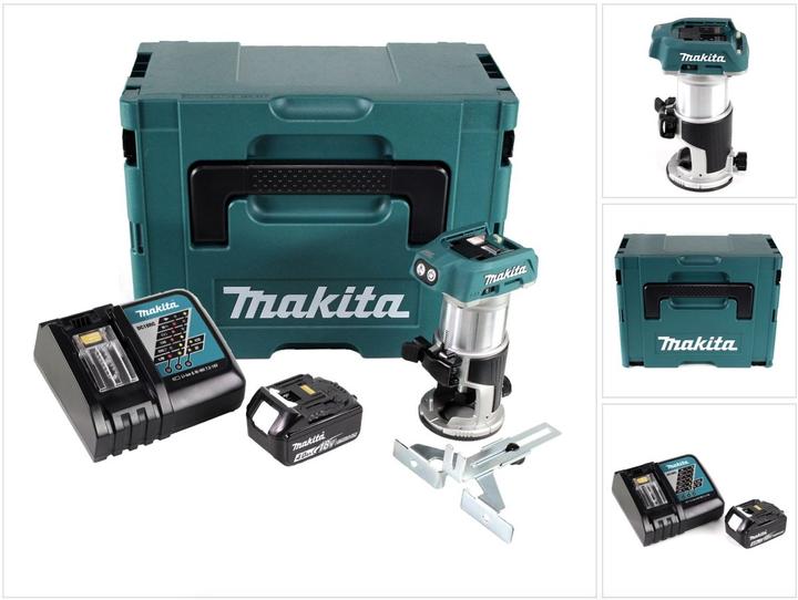 Makita DRT 50 RM1J Akku Multifunktionsfräse brushless 18V + 1x Akku 4,0 Ah + Schnellladegerät im
