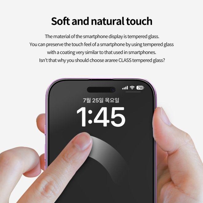 Actual product image Araree CLASS armoured glass screen protector Easy Install Kit (1 Piece, Apple iPhone 16 Pro)