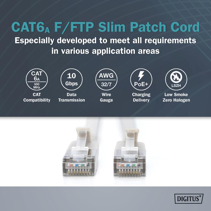 Produktbild Digitus Netzwerkkabel (F/FTP, CAT6a, 5 m)
